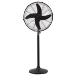 Royal Magnum Black Pedestal Fan Black 18"